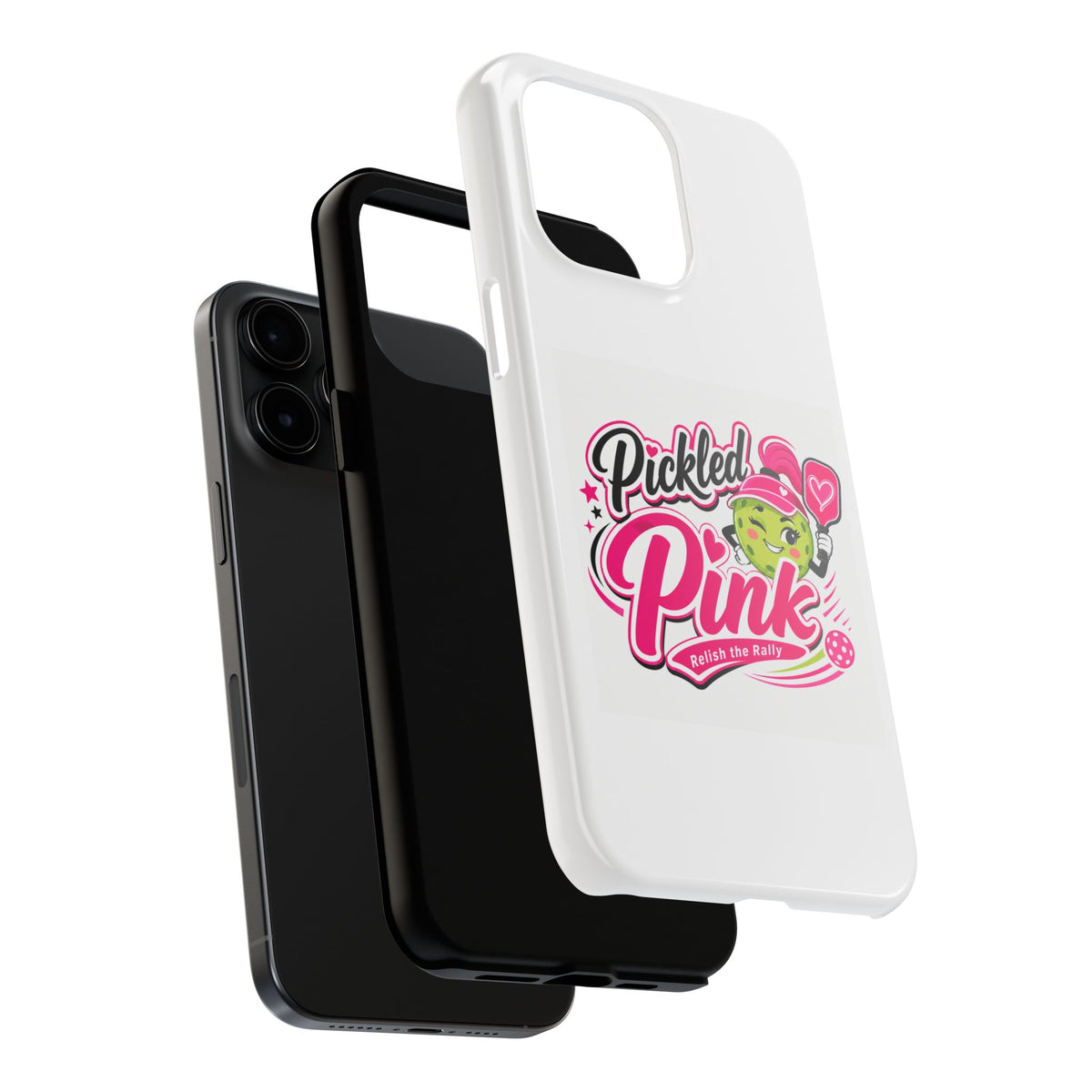 Pickled Pink Tough Phone Case — Cute Retro Pickle Design