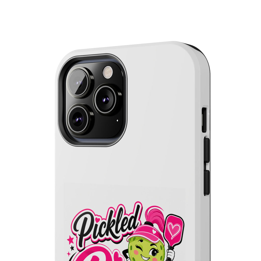 Pickled Pink Tough Phone Case — Cute Retro Pickle Design