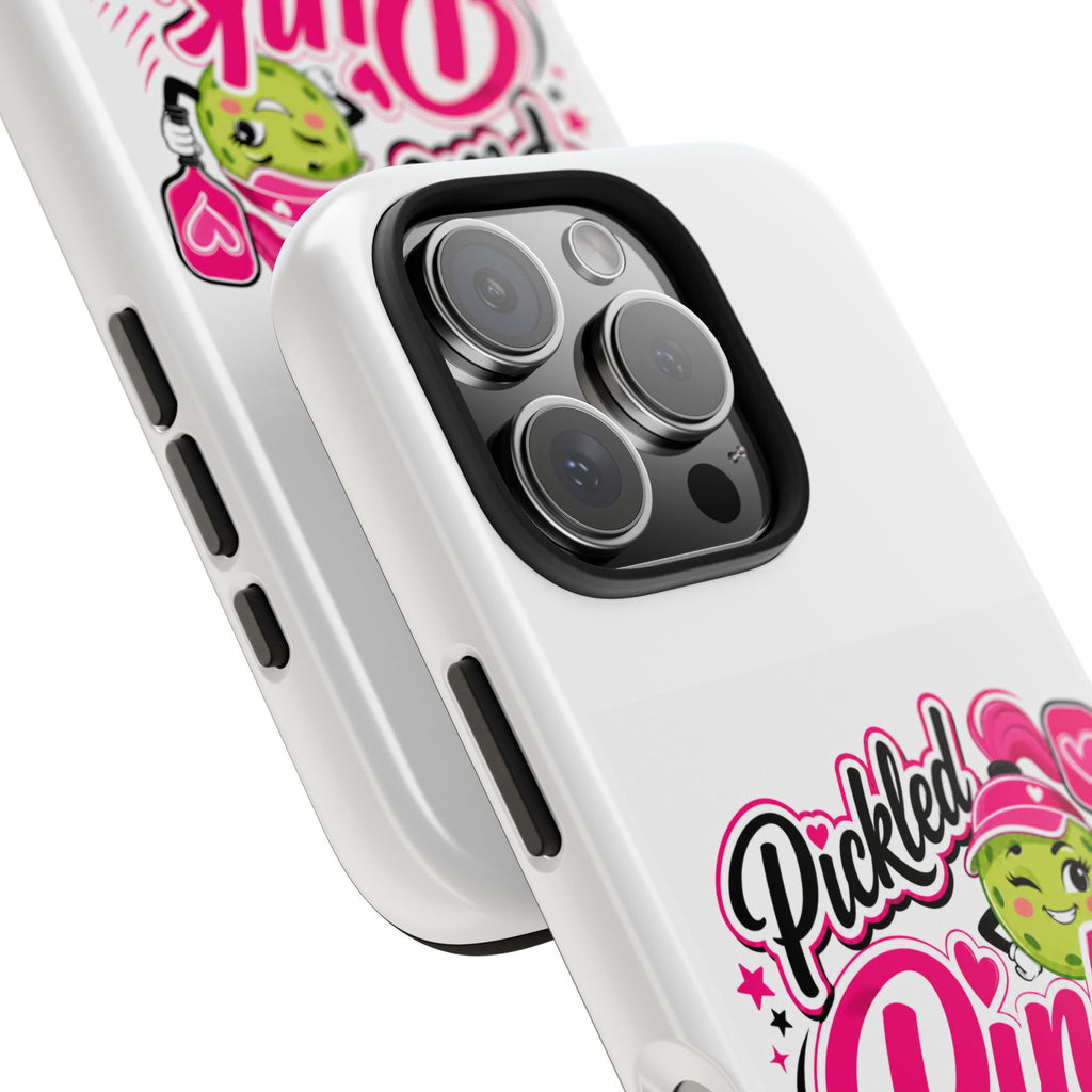 Pickled Pink Tough Phone Case — Cute Retro Pickle Design