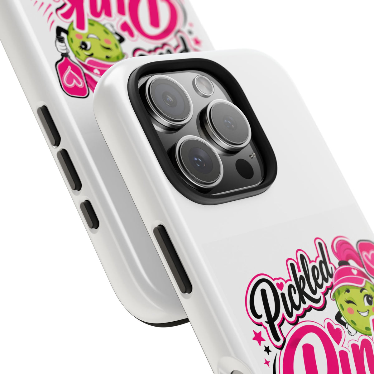 Pickled Pink Tough Phone Case — Cute Retro Pickle Design