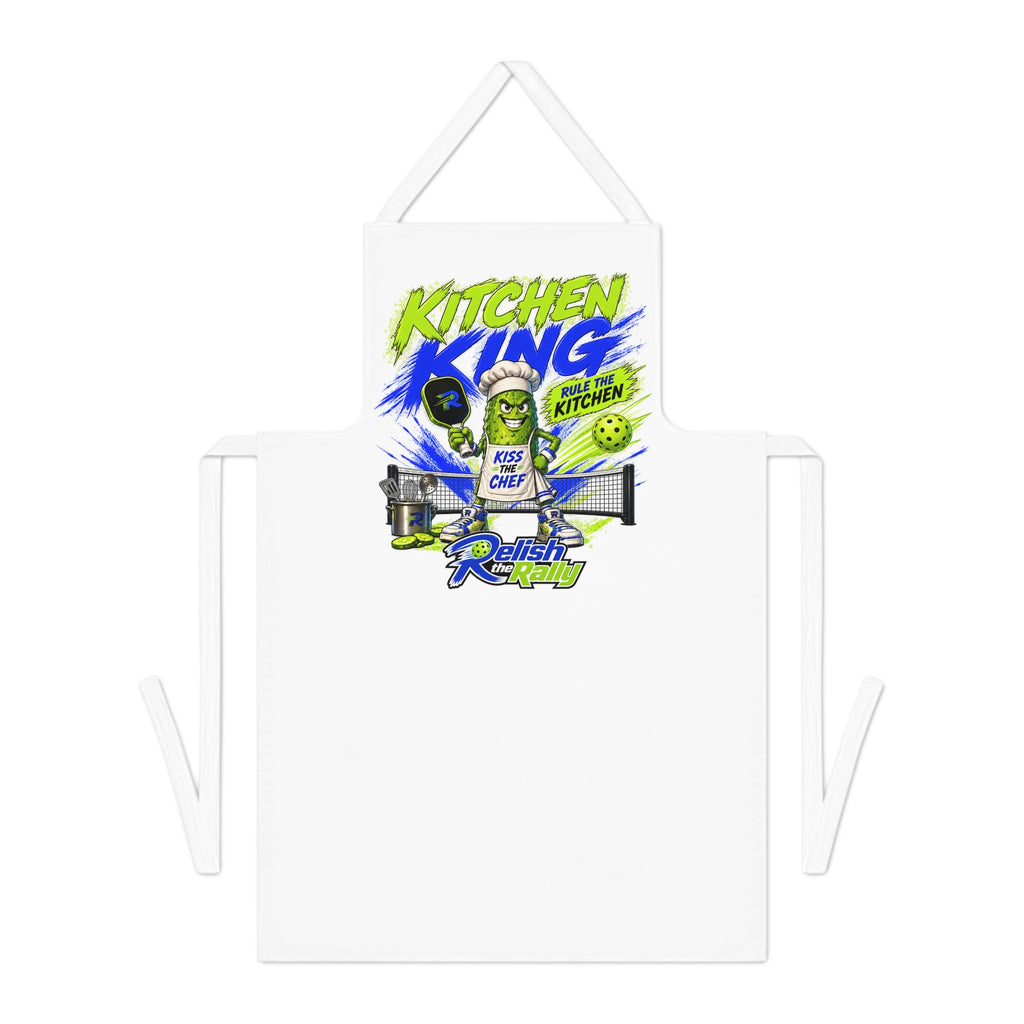 Kitchen King Apron - Funny Pickleball Chef Design "Kiss the Chef"