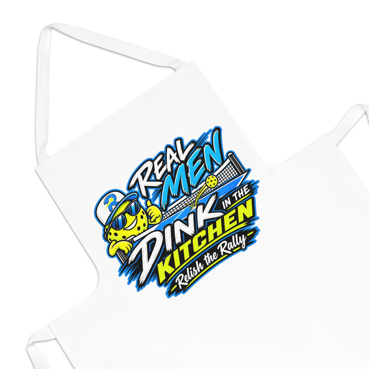 Apron - "Real Men Dink in the Kitchen" Pickleball Kitchen Apron