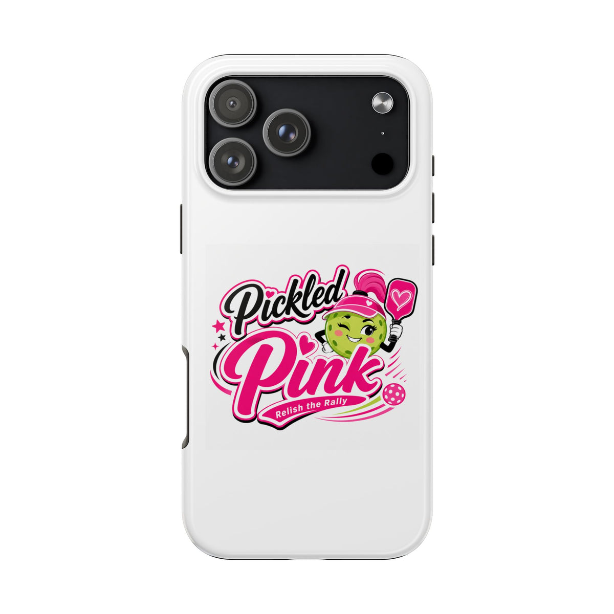 Pickled Pink Tough Phone Case — Cute Retro Pickle Design