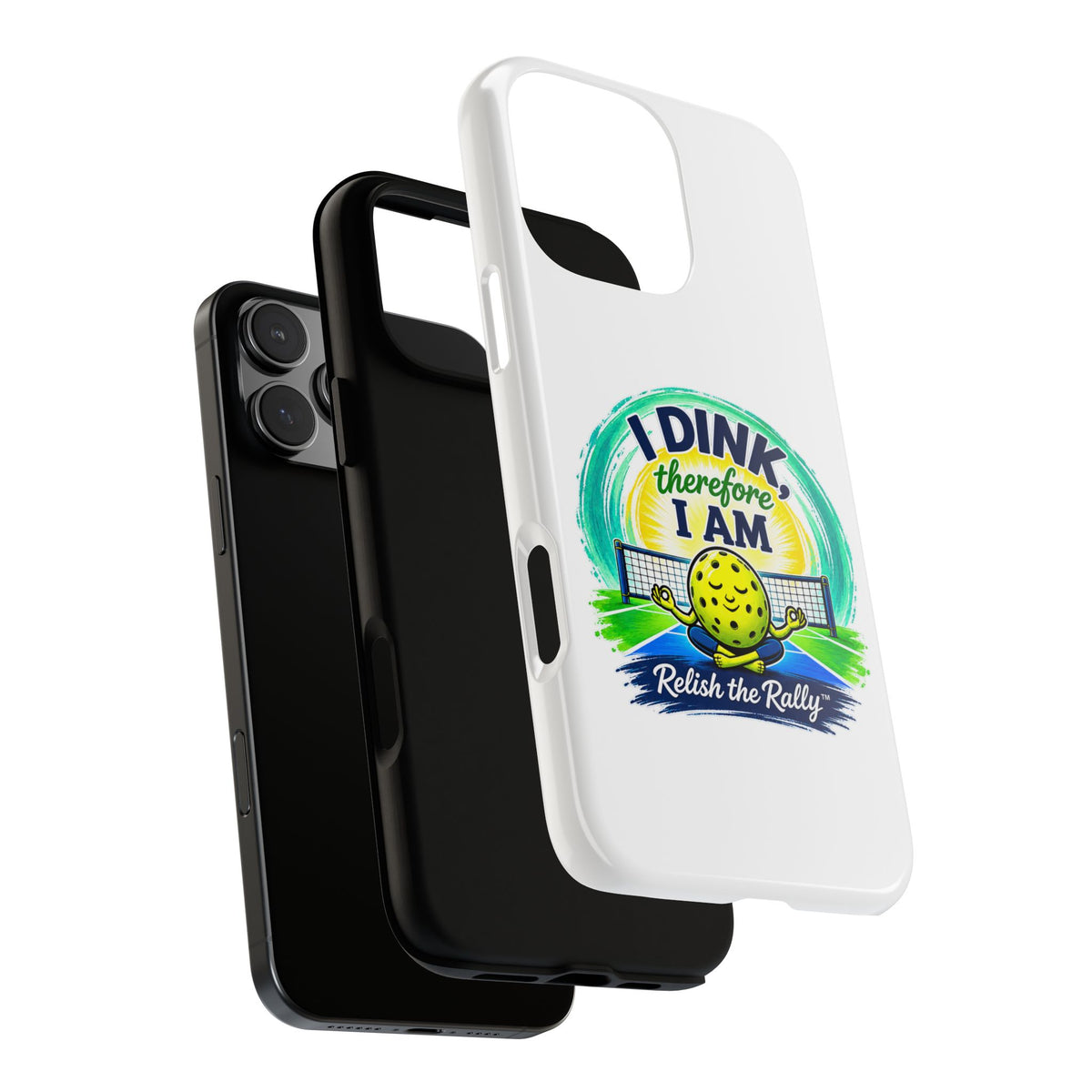 Pickleball Phone Case – “I Dink Therefore I Am” Protective Phone Cover