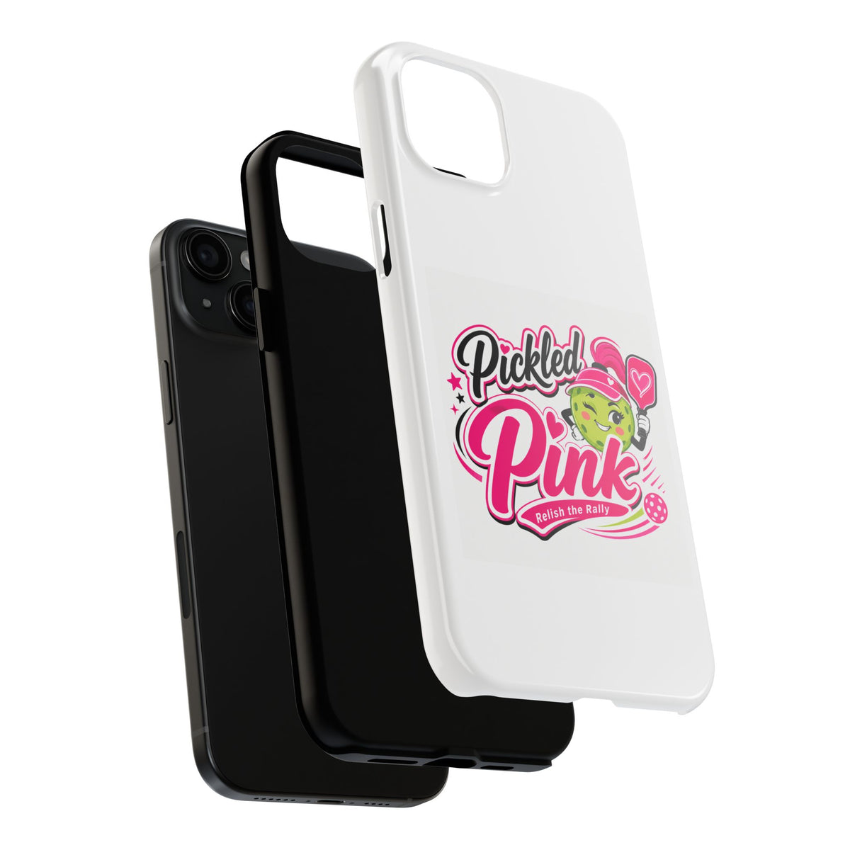 Pickled Pink Tough Phone Case — Cute Retro Pickle Design
