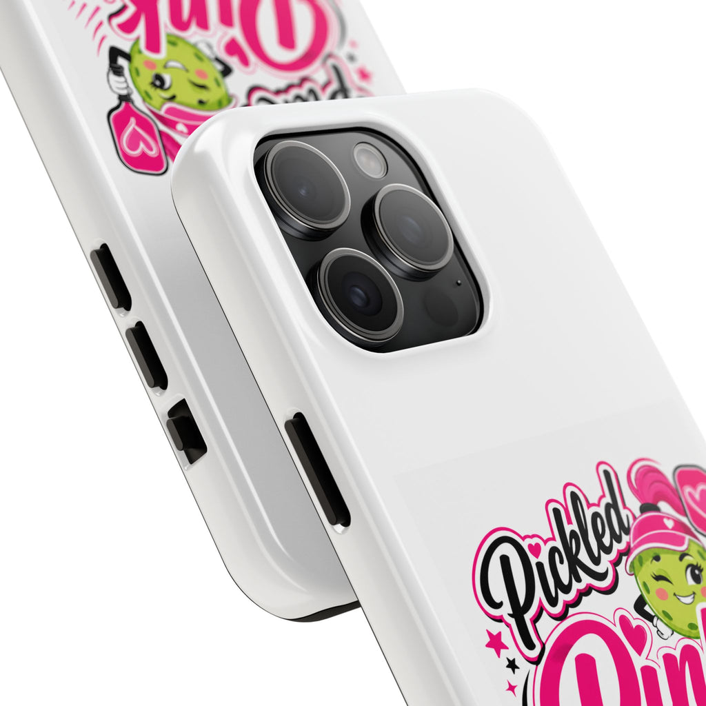 Pickled Pink Tough Phone Case — Cute Retro Pickle Design
