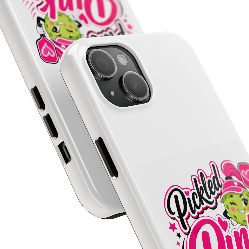 Pickled Pink Tough Phone Case — Cute Retro Pickle Design
