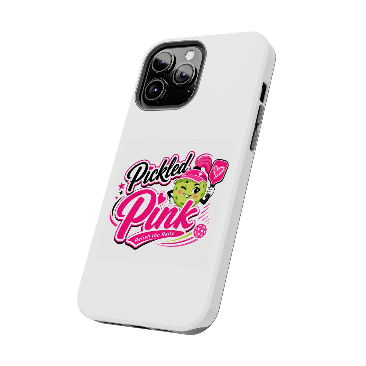 Pickled Pink Tough Phone Case — Cute Retro Pickle Design