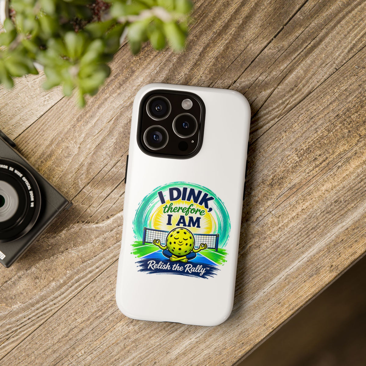 Pickleball Phone Case – “I Dink Therefore I Am” Protective Phone Cover
