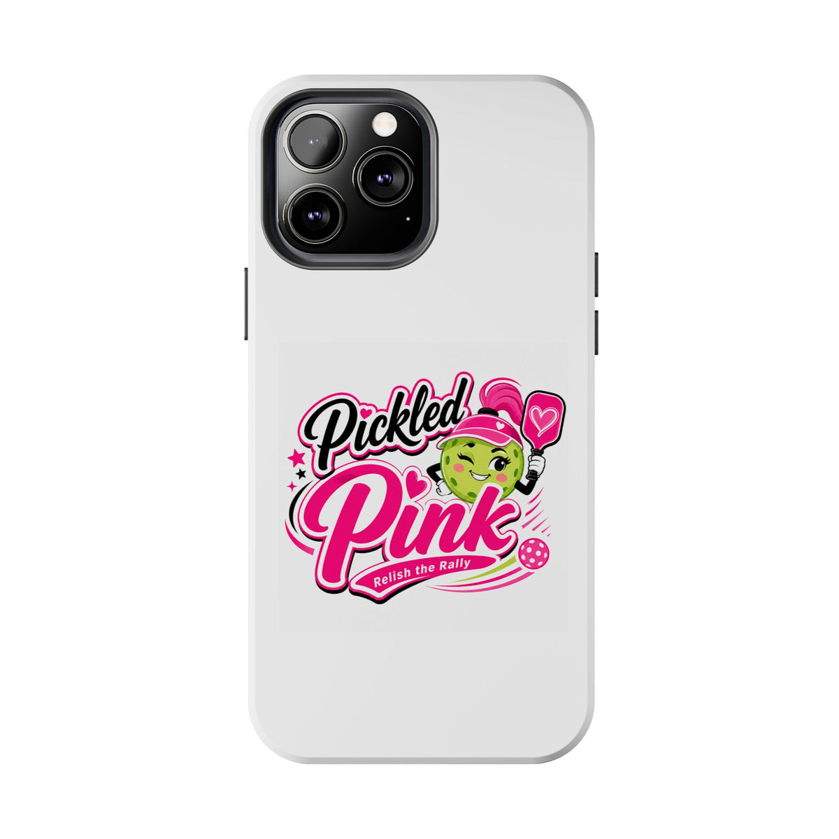 Pickled Pink Tough Phone Case — Cute Retro Pickle Design