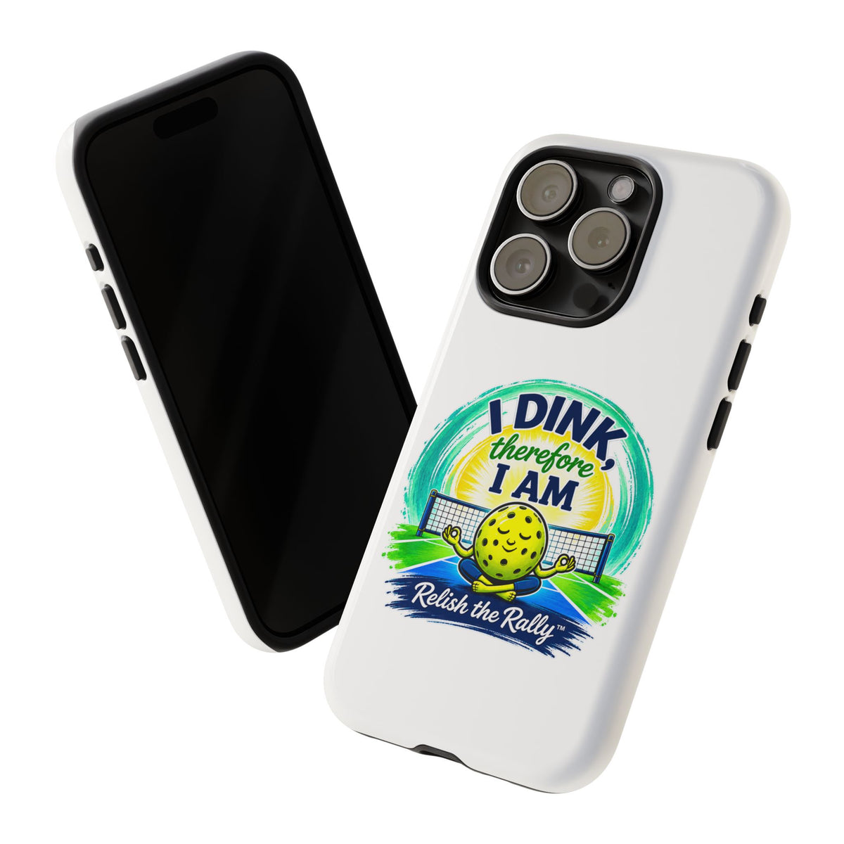 Pickleball Phone Case – “I Dink Therefore I Am” Protective Phone Cover
