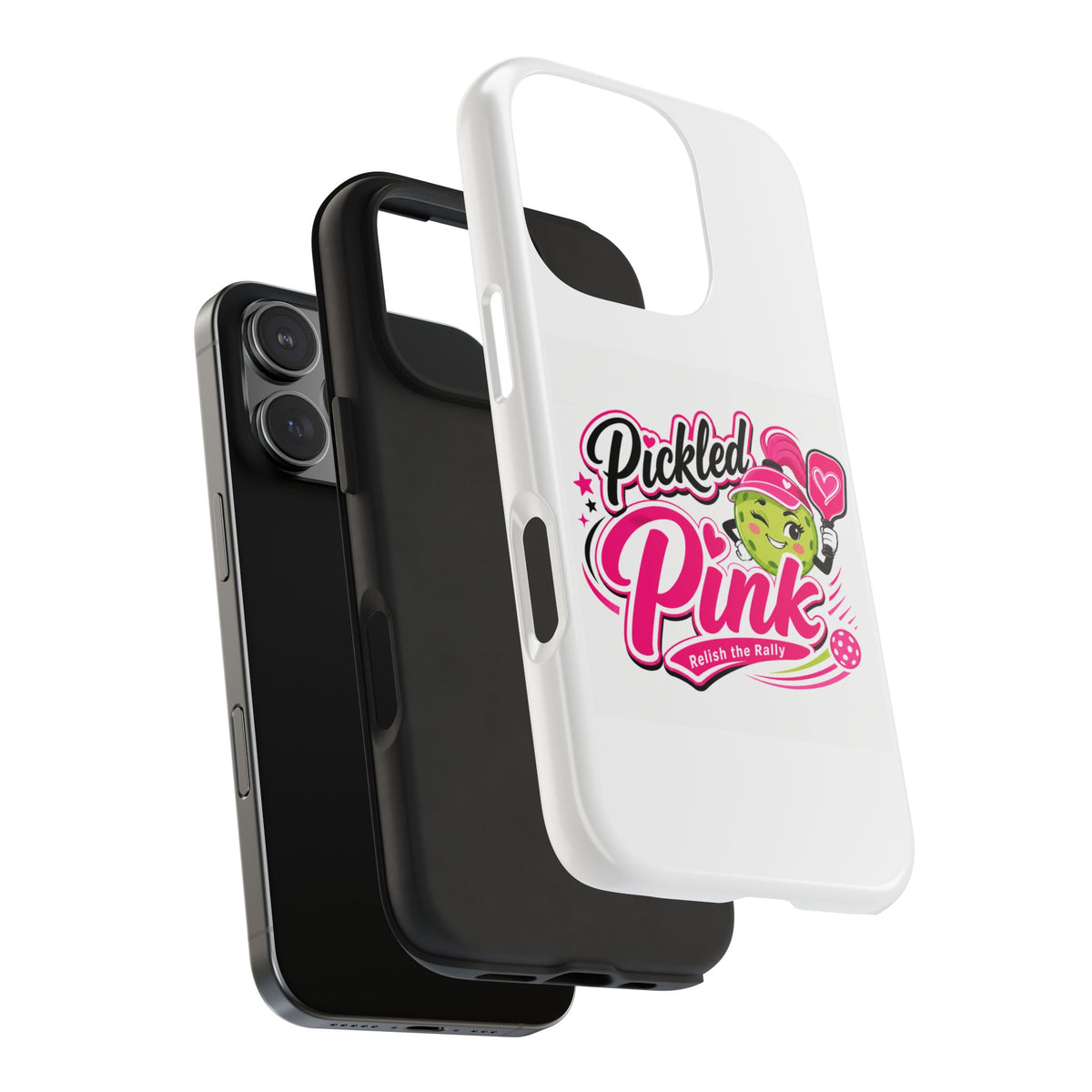 Pickled Pink Tough Phone Case — Cute Retro Pickle Design