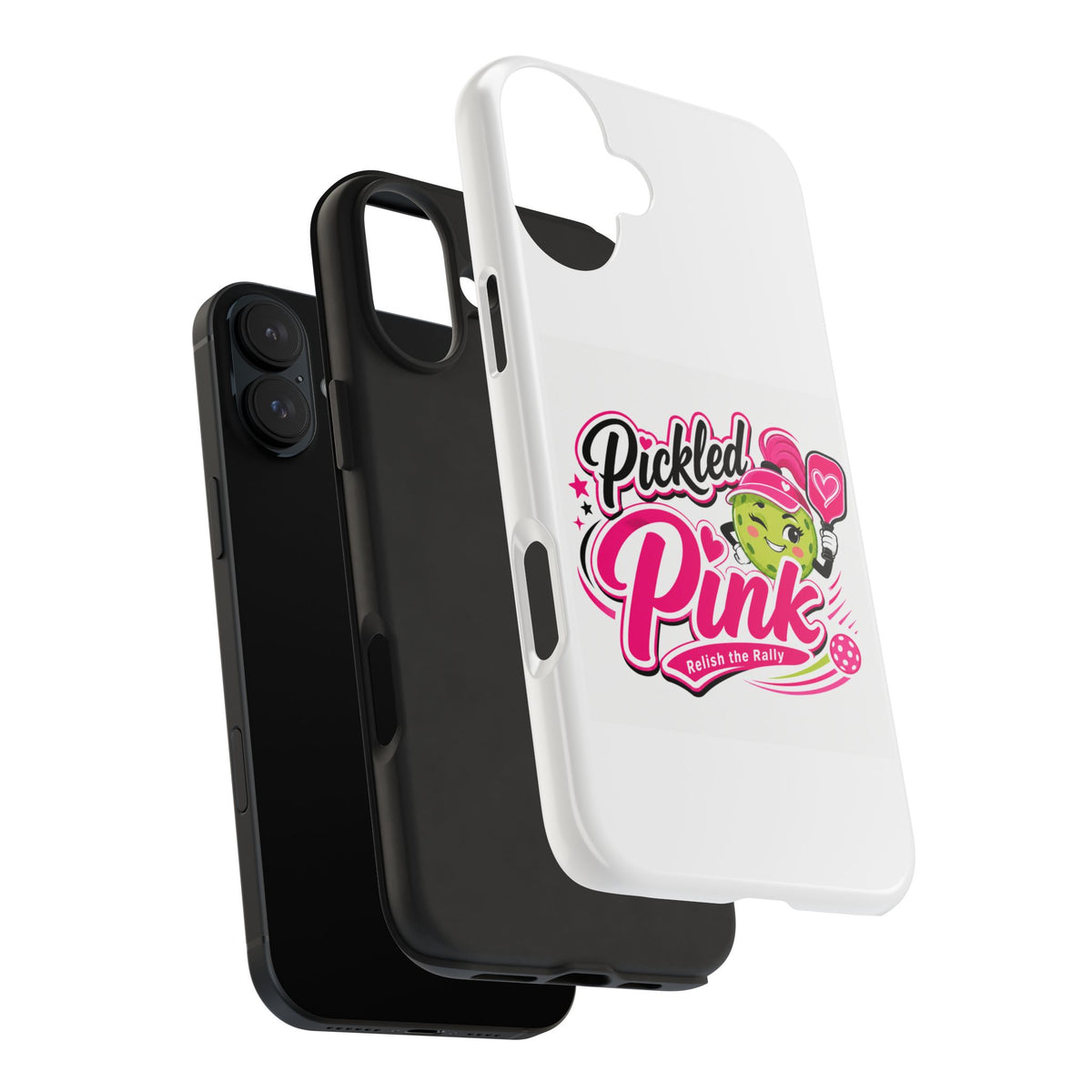 Pickled Pink Tough Phone Case — Cute Retro Pickle Design