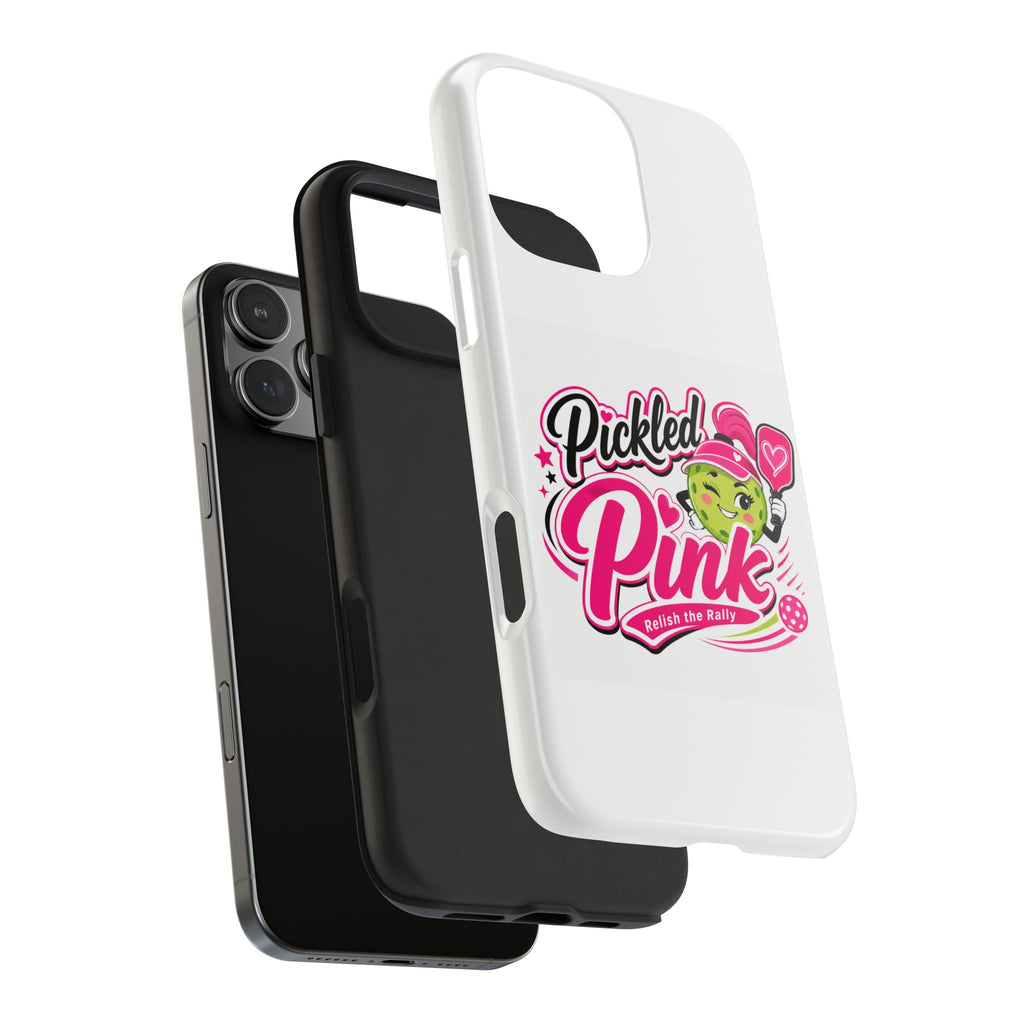 Pickled Pink Tough Phone Case — Cute Retro Pickle Design