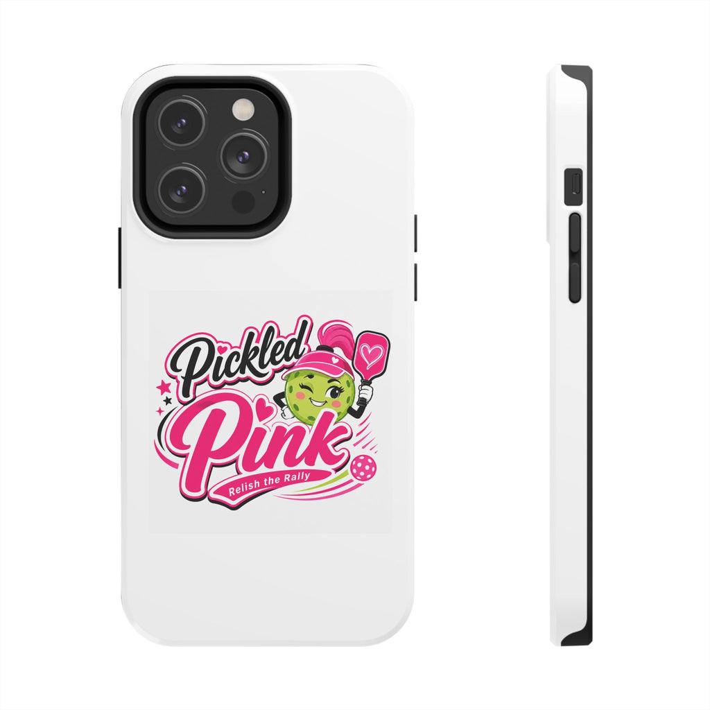 Pickled Pink Tough Phone Case — Cute Retro Pickle Design