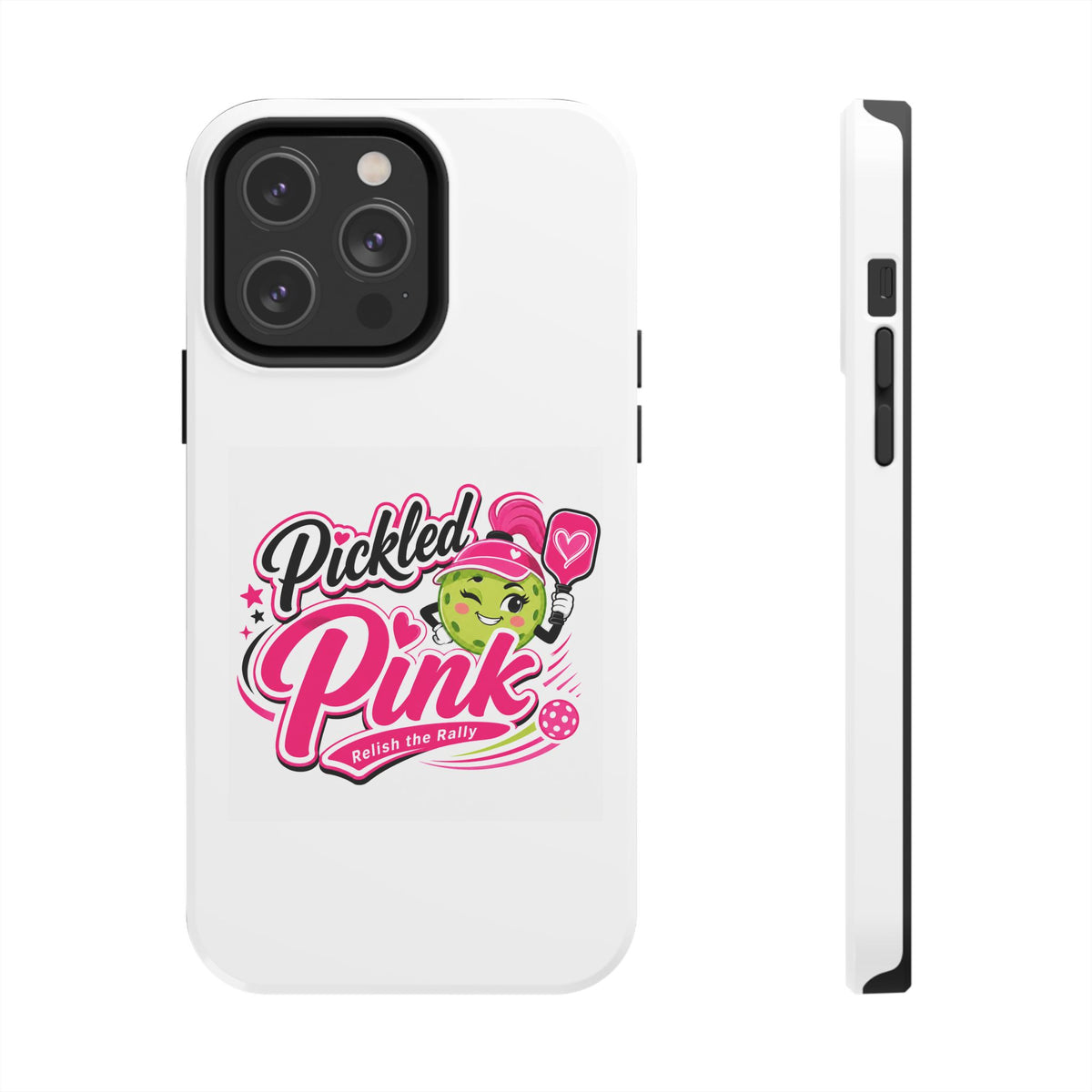 Pickled Pink Tough Phone Case — Cute Retro Pickle Design