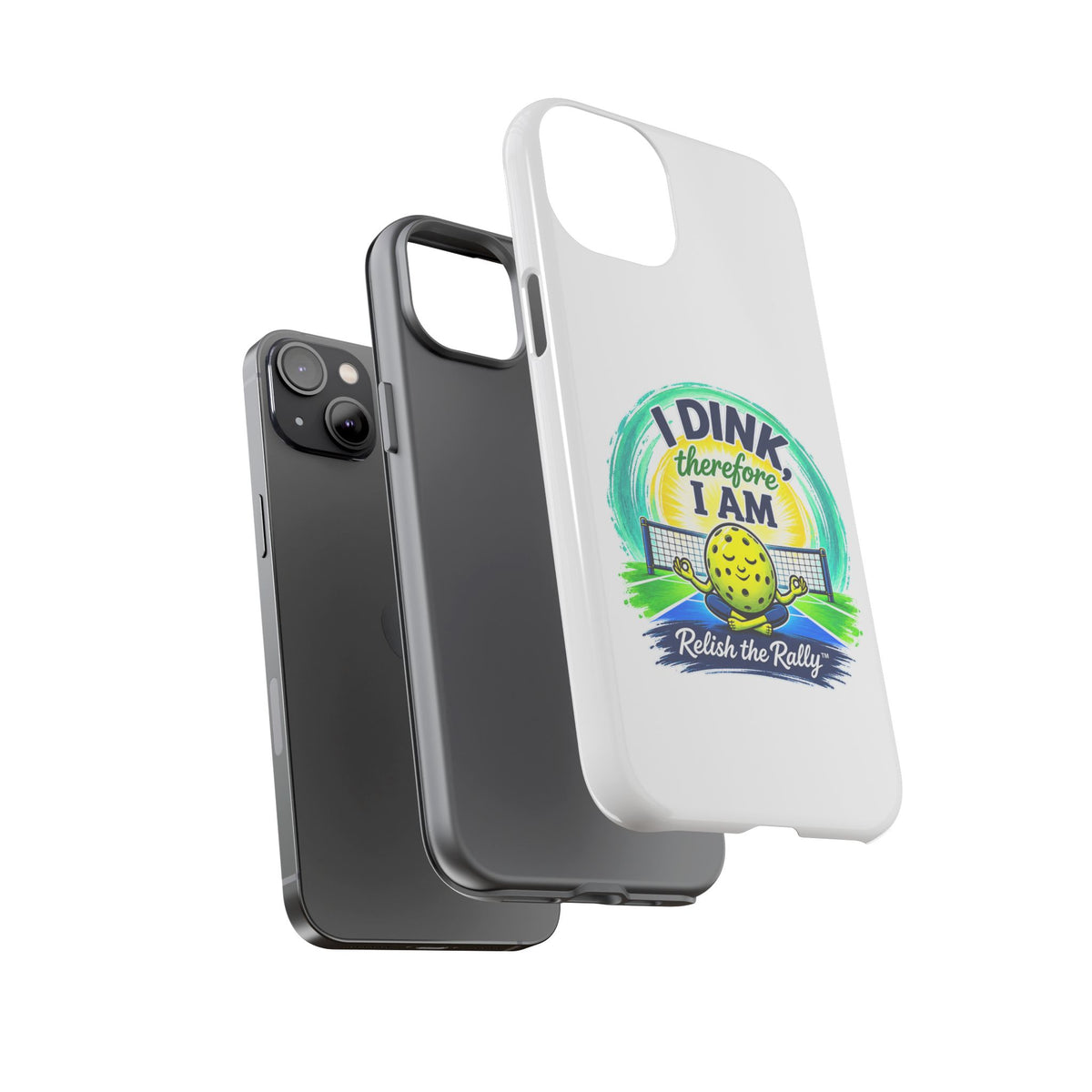 Pickleball Phone Case – “I Dink Therefore I Am” Protective Phone Cover
